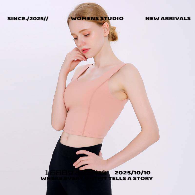 石狮市缔千服饰有限公司新款韩版瑜伽运动背心女 美背裹胸防震速