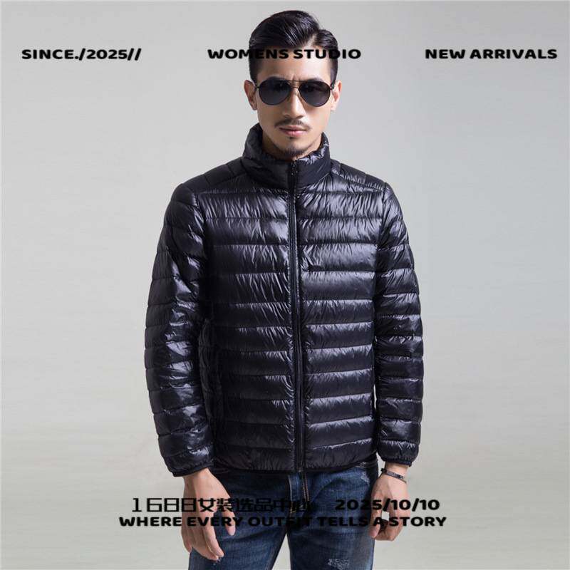 特别特羽绒服女款男士男式新款轻薄款服男立领冬装外套加大码男装