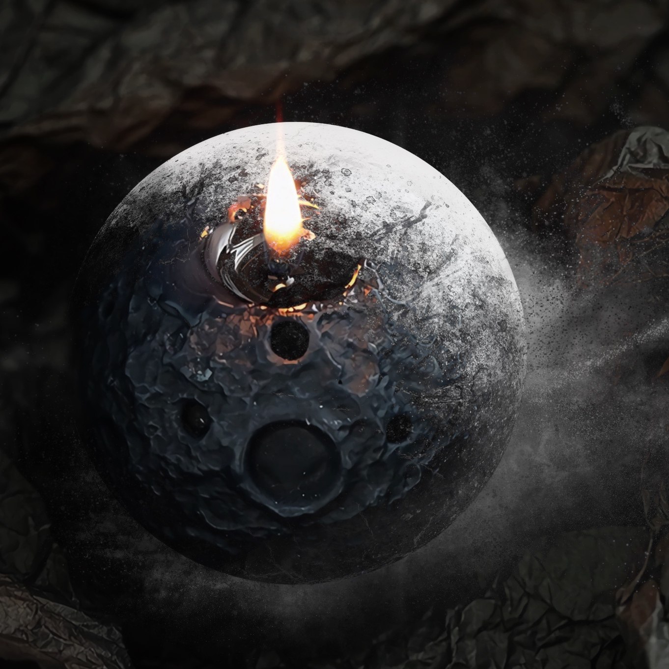 克苏鲁小说犹格斯星香薰蜡烛球大豆蜡旧日黄印克鲁硬币全套眼手办