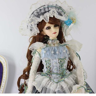 bjd3分 欧风宫廷洋装 灰蓝色系  浅紫娃衣23166