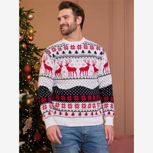 Couple Ugly Christmas Sweater For Men Women Knitwear Clothes