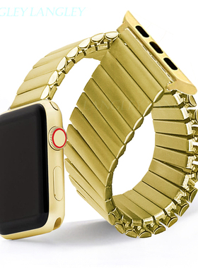 Elastic Watchband for Iwatch 38mm 40mm 44mm 42mm Woman Stain