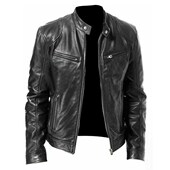 Mens leather winter Jackets for Coat Men Bomber Jacket Parka