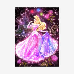 Diamond Painting  Princess Characters 5D DIY Art Cartoon Por