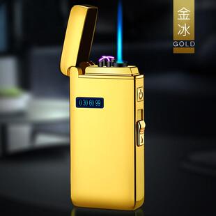 New Windproof Metal USB Lighter Torch Turbo Lighter Jet Dual