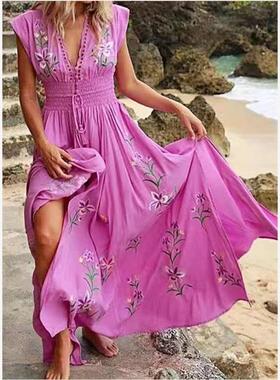 Summer Boho Dress Dresses For Women Beach Clothes Long Maxi