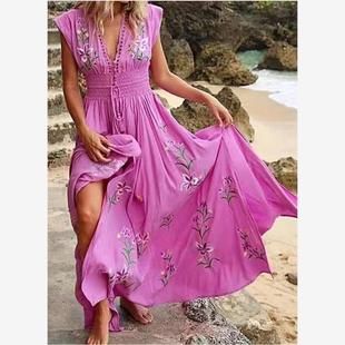 Summer Boho Dress Dresses For Women Beach Clothes Long Maxi