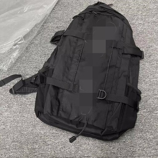 'S up 45TH Backpack 菱格 logo纯色反光绑带双肩背包书包