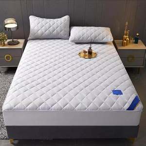 Hotel Fitted Mattress Topper Bed Pad Protecto Cover Queen