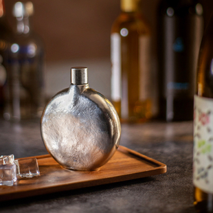 成事好物冯唐推荐 随行纯钛半手工不败酒壶便携酒具礼盒限定礼盒装