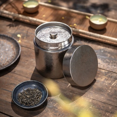 纯钛茶叶罐防潮密封储存罐