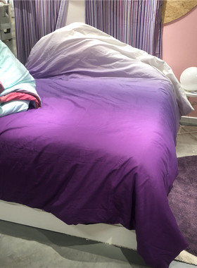 IKEA宜家 皮斯泰克 被套和枕套绚丽彩色图案纯棉被套没有床单