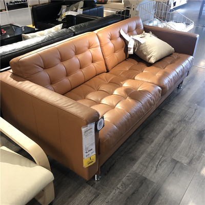 苏州ikea宜家兰德克纳金棕色沙发