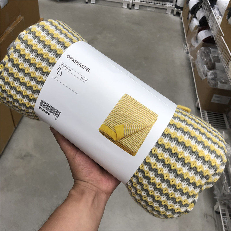 ikea宜家奥荷赛休闲毯120x180