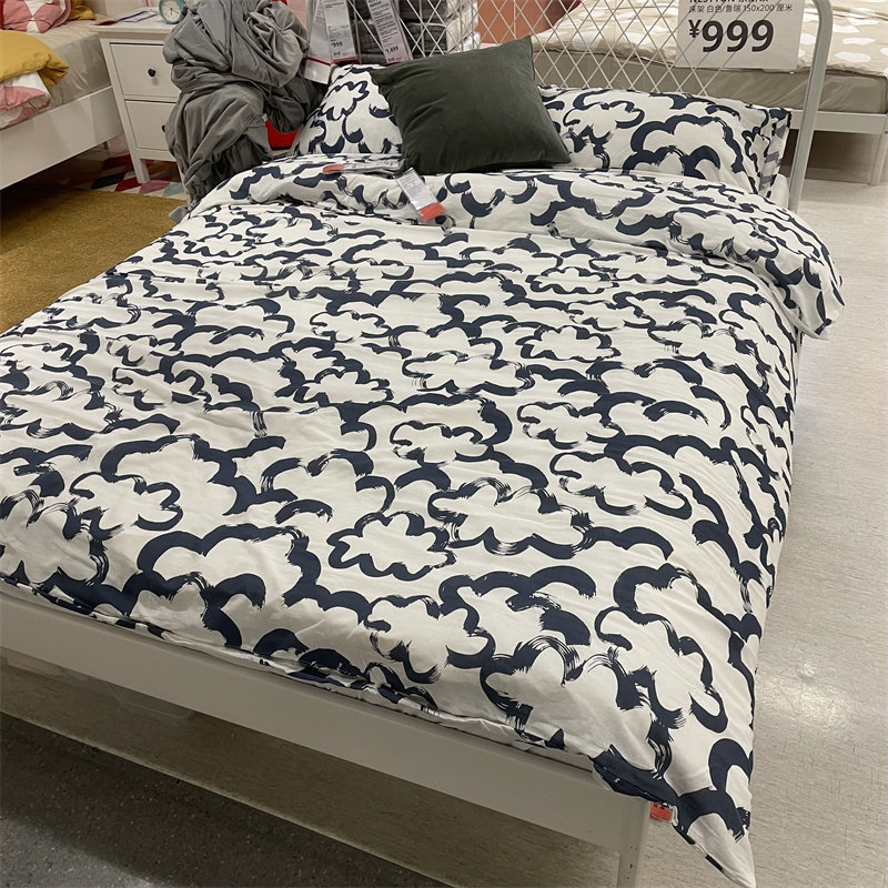 IKEA宜家简约云朵图案被套