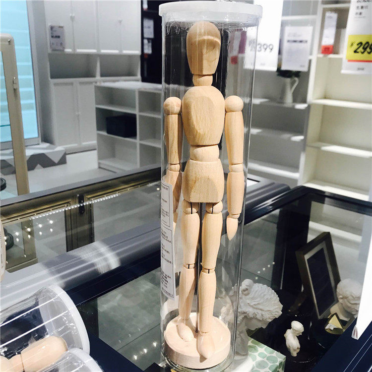 IKEA宜家小木人人偶装饰造型摆件