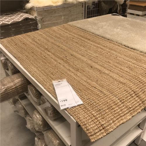 ikea宜家地毯鲁哈斯自然色厘米