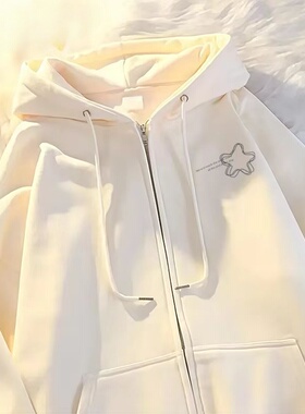 男女童春秋开衫连帽卫衣纯棉秋冬新款中大童潮牌防风保暖拉链外套