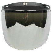 台湾EVO大号耐磨强化镜片16CM三按钮扣哈雷复古头盔抗UV防紫外线