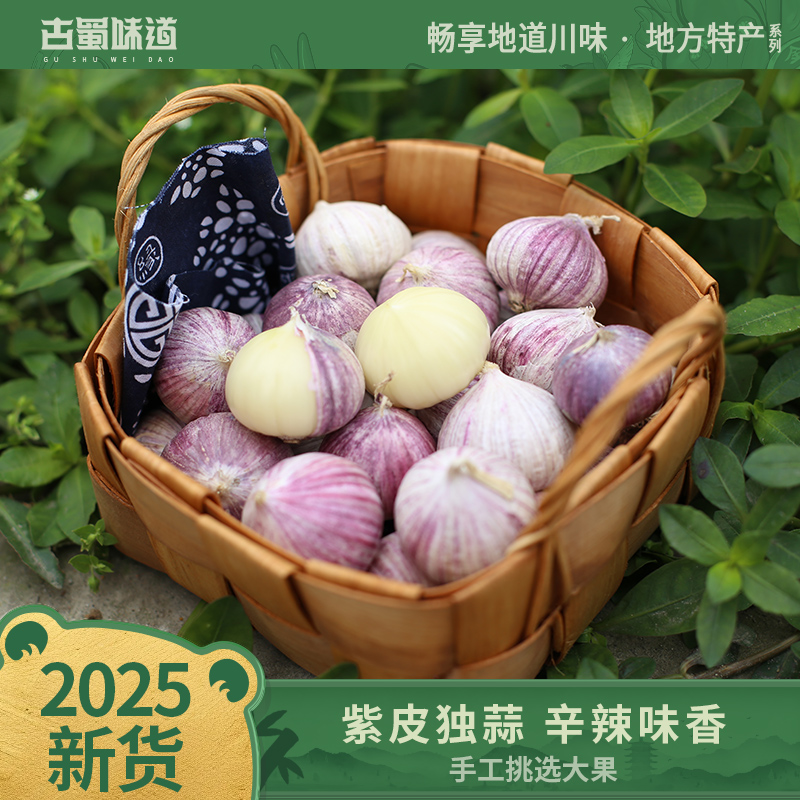古蜀味道独头蒜独蒜头紫皮大个