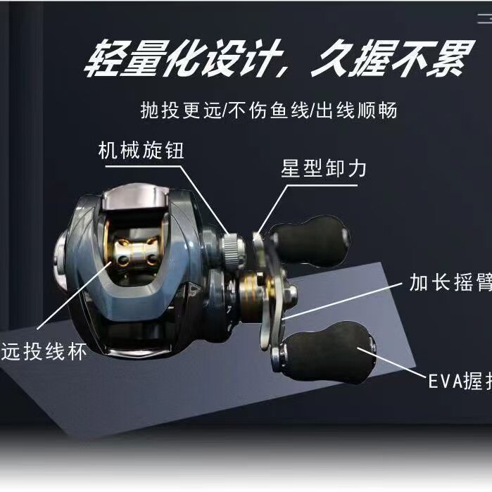 特价金属微物水滴轮路亚竿远投路