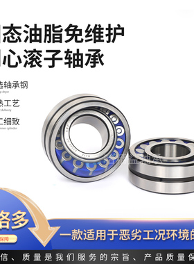 工程机械免维护轴承SB22204.GT/W33 防水 防尘 耐冲洗