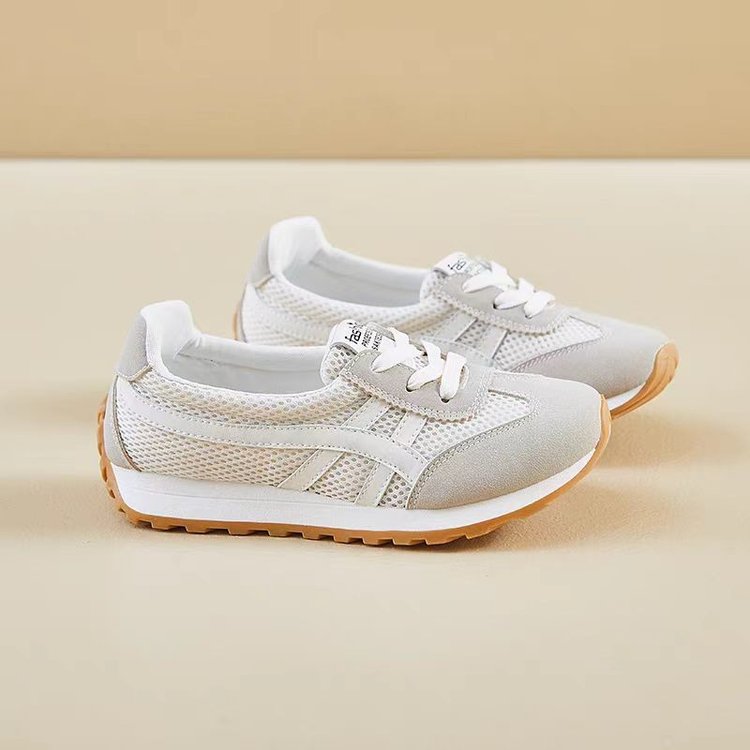 运动鞋女款2025年新款春秋季女鞋子百搭软底透气休闲鞋跑步老爹鞋