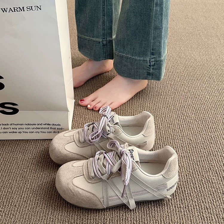 【顺丰包邮】休闲百搭学生厚底透气小众韩版网红复古运动鞋跑步