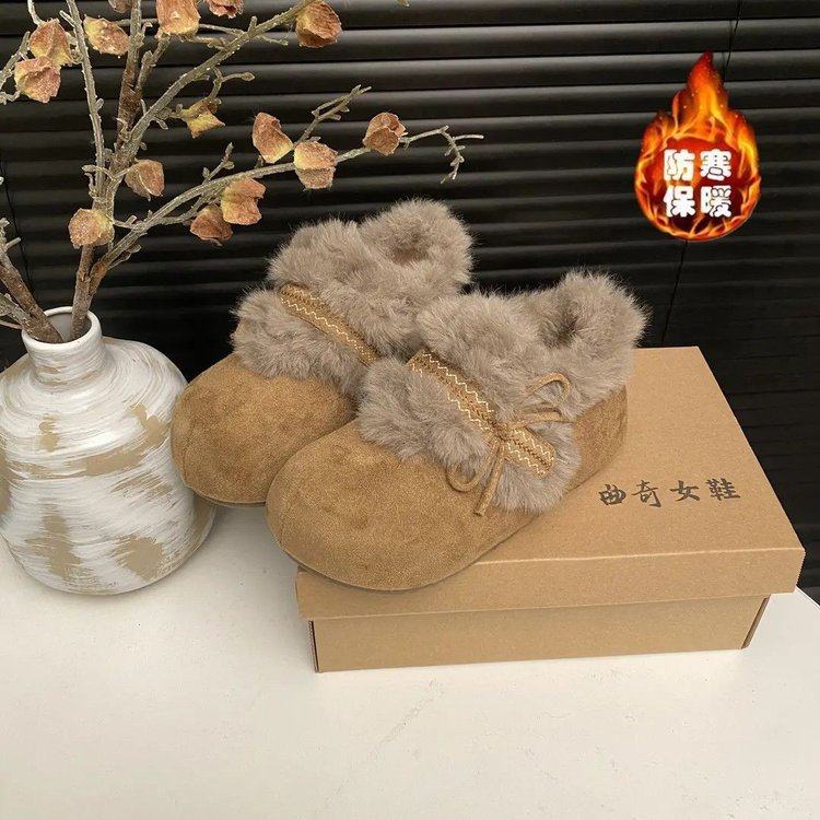 2025新款冬季女鞋加绒加厚东北棉靴保暖短靴子松糕厚底雪地靴女款,运动鞋new,德训鞋,淘宝优惠券,粉丝福利购,淘宝优惠卷