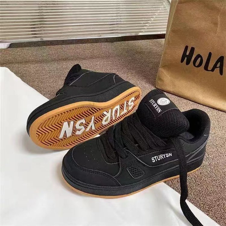 品牌透气女鞋2025新款春季百搭休闲板鞋女厚底增高小白鞋学生鞋子