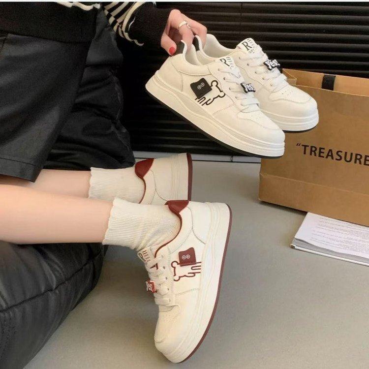 2025新款春季厚底小白鞋女厚底增高百搭休闲运动板鞋轻便透气板鞋,运动鞋new,德训鞋,淘宝优惠券,粉丝福利购,淘宝优惠卷