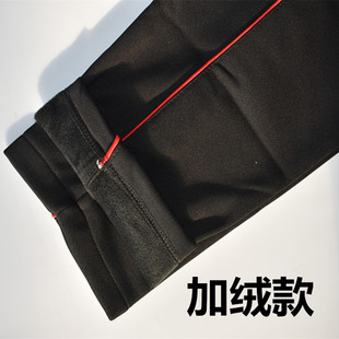 校服裤子男高中学生长裤加绒加厚保暖棉裤校裤男直筒宽松学生裤女