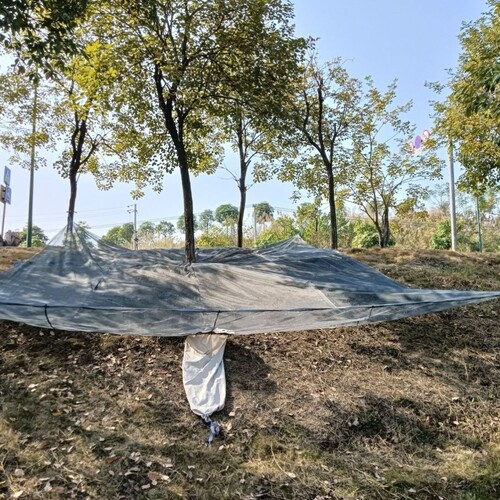 绑树根落地网摘桂花八角栗子坚果树下接果布果实收集网捡果神器