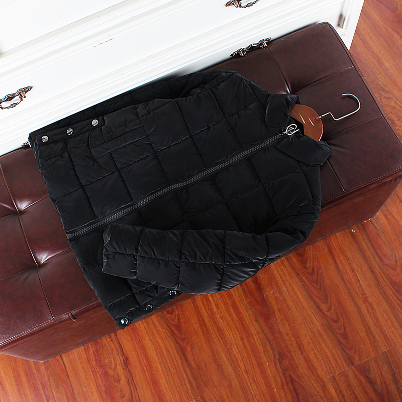 外贸儿童黑色棉袄女童立领棉衣