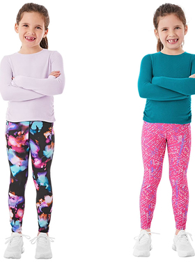 H860 童装 110-160码 欧美儿童长裤瑜伽裤女童速干透气运动外贸