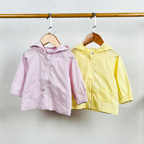 儿童薄款外套女童防晒衣拉链衫