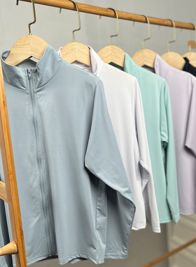 瑕疵H703-51童装120-170码日系儿童立领外套户外防晒速干拉链外贸