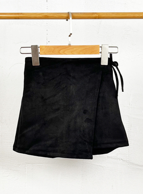 J416-R1童装116-164 欧美Z家儿童短裤淑女黑色鸡皮绒女童春秋外贸