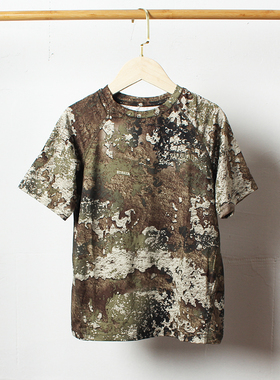 J261-D1 童装115-155码欧美儿童短袖T恤圆领速干迷彩半袖夏装外贸