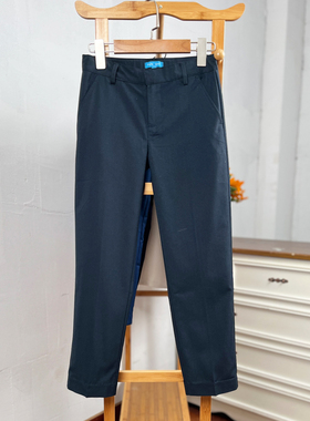 K490-T1童装122-164码欧美儿童长裤直筒裤男女童春秋西裤校园外贸