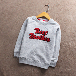 童装 春秋款 清仓 外贸 欧美儿童加绒卫衣长袖 E127 140码 断码