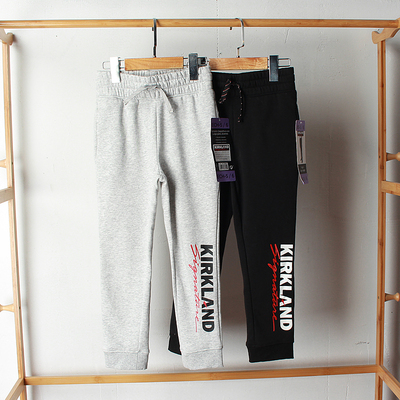 外贸儿童长裤薄绒运动裤春秋童装