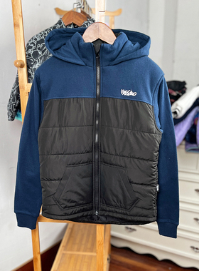 H819 童装 125-165码 欧美单儿童薄棉袄连帽棉衣男女童冬季外贸