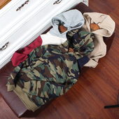 瑕疵J781 欧美儿童薄绒卫衣春秋女童连帽外套外贸 170码 11童装 150