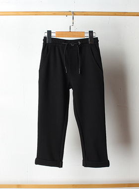 J525-V4 童装80-170码 欧美儿童黑色长裤休闲裤男女童春秋外贸