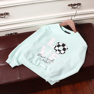 119 童装 167码 欧美儿童薄绒卫衣春秋长袖 女童外贸 J745 打底衫