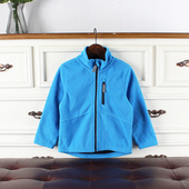 D5童装 128码 瑕疵K139 德国单儿童摇粒绒外套男女童拉链衫 外贸