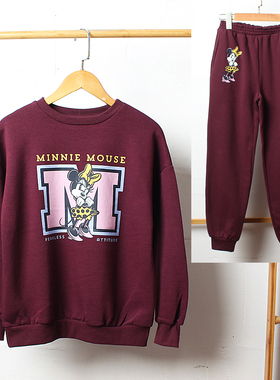 瑕疵J470-53童装134-170码欧美儿童薄绒卫衣卫裤长袖外套长裤外贸