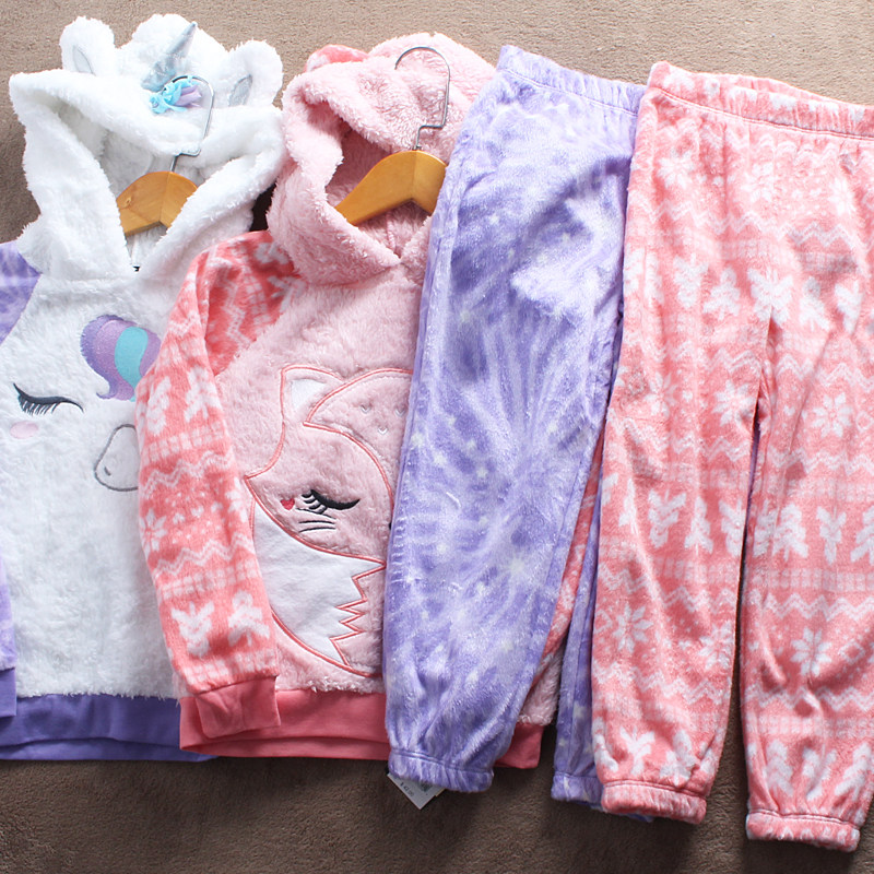 F685-Y2 CHILDRENS CLOTHING 110-140 YARDS EUROPEAN AND AMERICAN CHILDRENS PAJAMAS PAJAMAS SET LOUNGEWEAR HOME PANTS FOREIGN TRADE