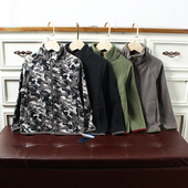 长袖 J642 外套男女童外贸 155码 欧美儿童摇粒绒拉链衫 童装 115